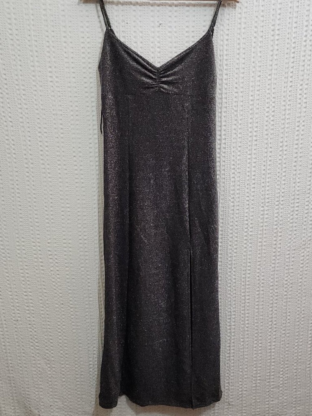Urban Outfitters Arna Sparkle Midi Dress Gray and Black Women's Size Medium - Picture 3 of 14